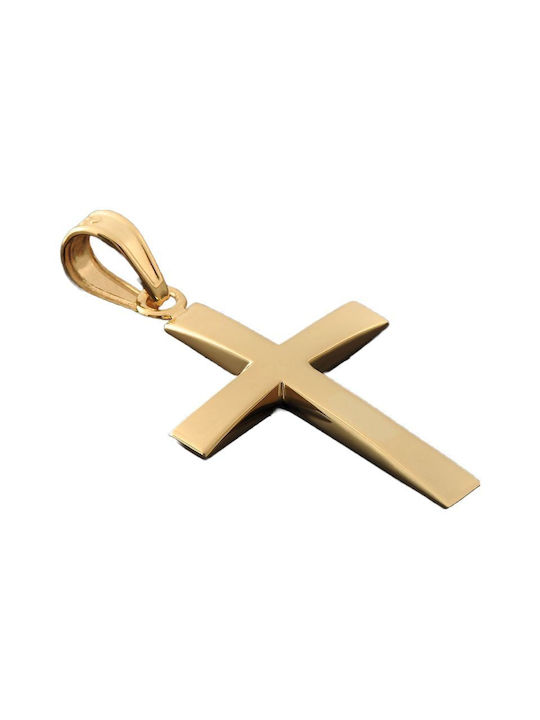 Damen Gold Kreuz 14K mit Kette