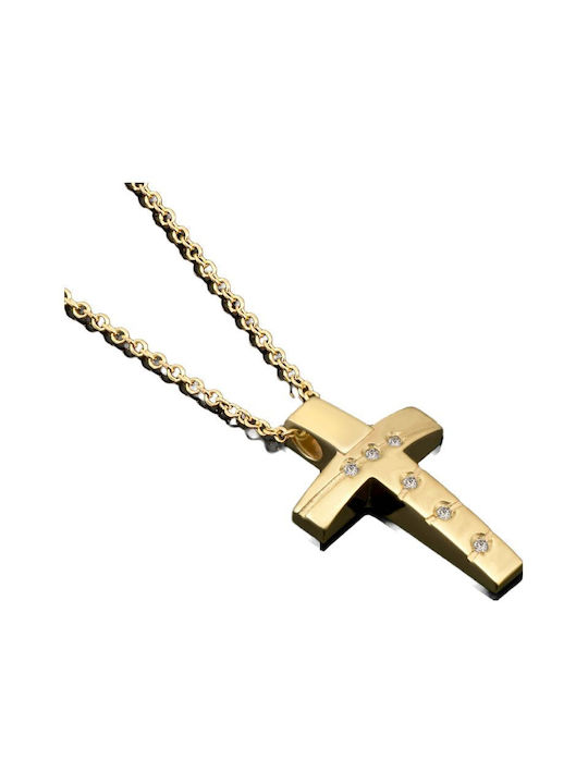 Women's Gold Cross 14K with Chain