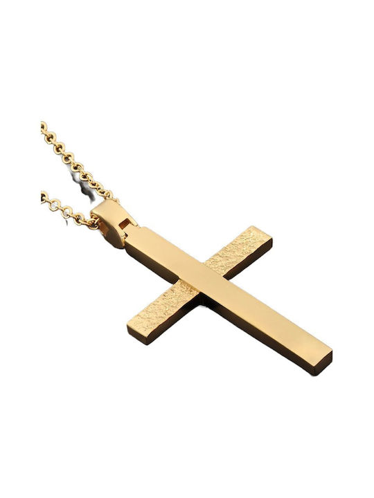 Gold Kreuz 14K mit Kette