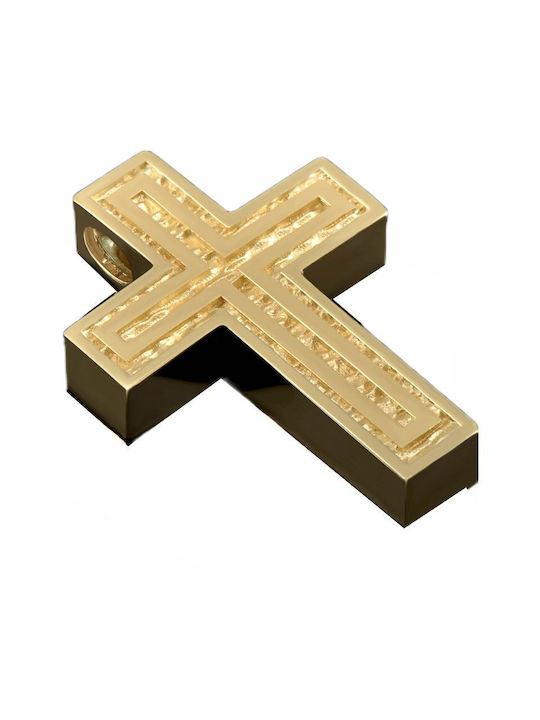 Damen Gold Kreuz 14K mit Kette