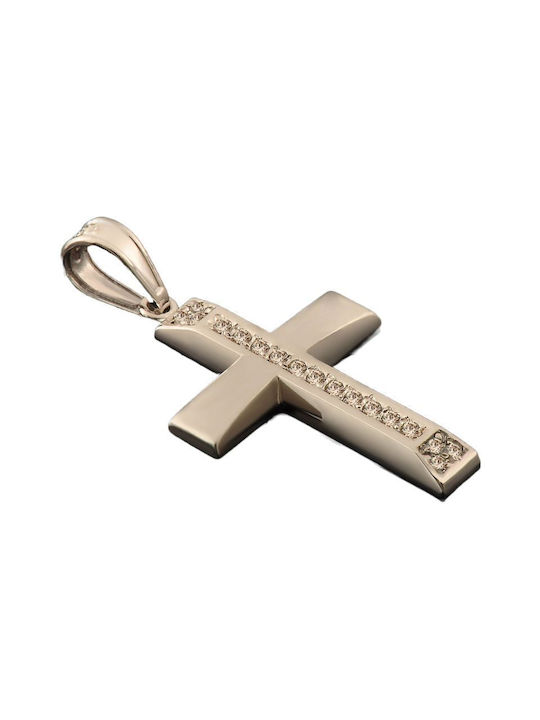 Women's White Gold Cross 14K with Chain