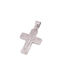 Men's White Gold Cross 14K with the Crucified