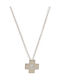 Q-Jewellery Women's White Gold Cross 14K with Chain