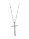 Q-Jewellery Men's Cross from Steel with Chain