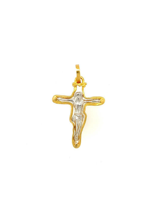 Men's Cross from Gold Plated Silver