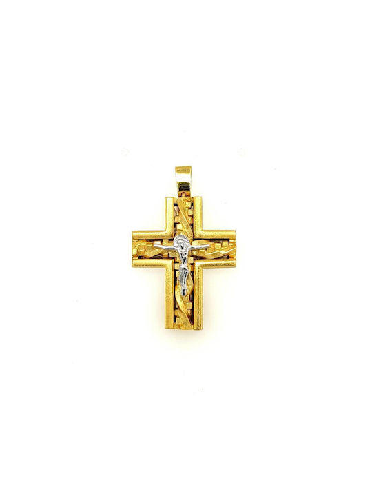 Herren Gold Kreuz 14K