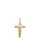 Men's Cross with the Crucified from Gold Plated Silver