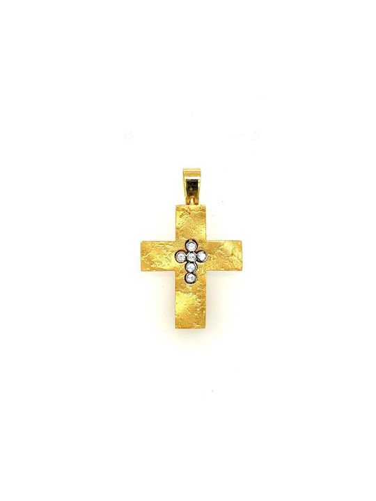 Damen Gold Kreuz 14K