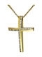 Femeiesc Aur Cruce 14K