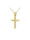 Damen Gold Kreuz 9K mit Kette