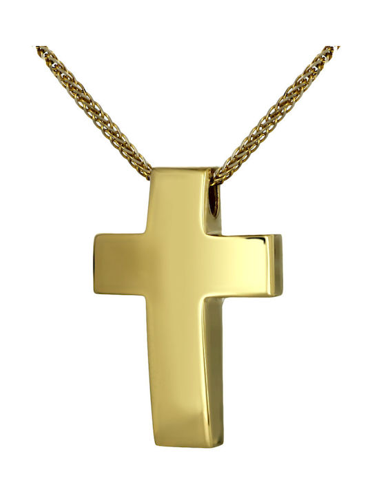 Herren Gold Kreuz 14K