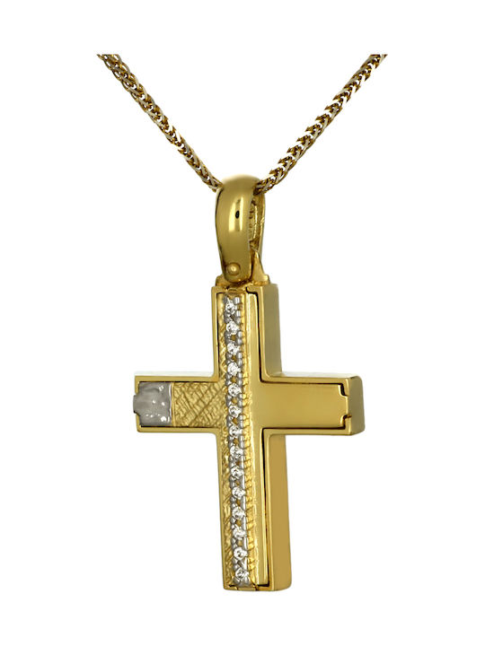 Femeiesc Aur Cruce 14K