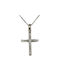 White Gold Cross 18K