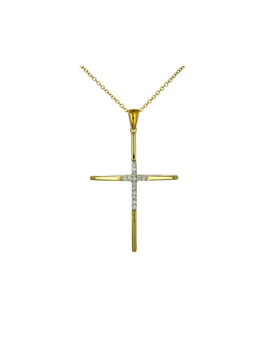 Gold Cross 18K with Chain