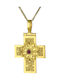 Women's Gold Byzantine Cross 18K