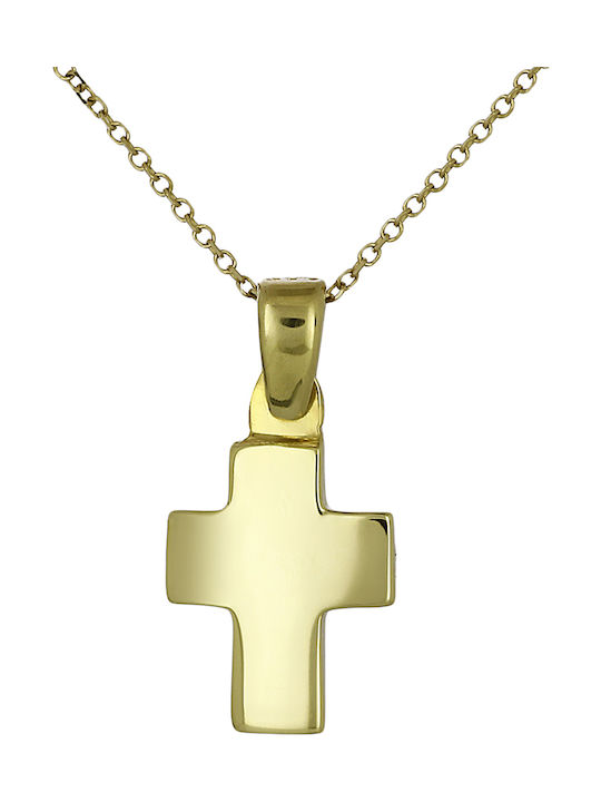 Femeiesc Aur Cruce 14K