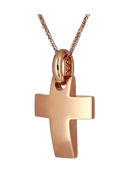 Women's Rose Gold Cross 14K