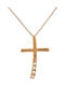 Women's Rose Gold Cross 14K