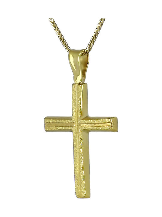 Men's Gold Cross 14K