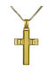 Herren Gold Kreuz 14K