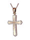 Women's Rose Gold Cross 14K