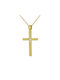 Damen Gold Kreuz 9K mit Kette