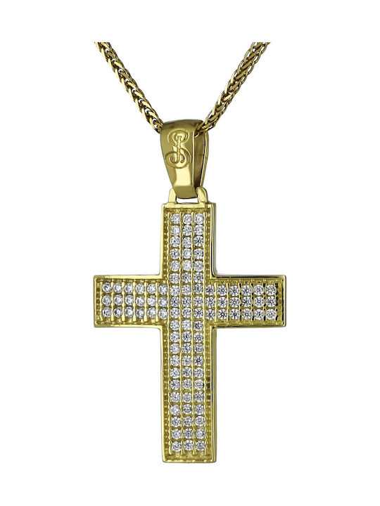 Femeiesc Aur Cruce 14K