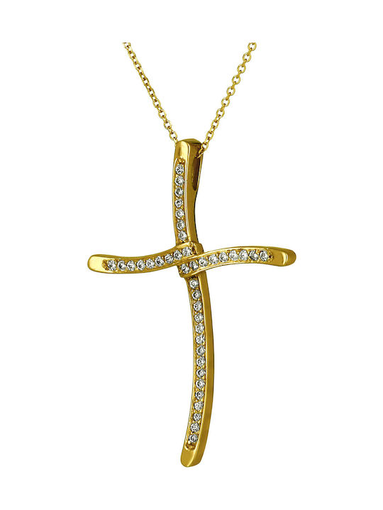 Femeiesc Aur Cruce 14K