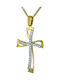 Damen Gold Kreuz 18K