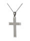 White Gold Cross 18K