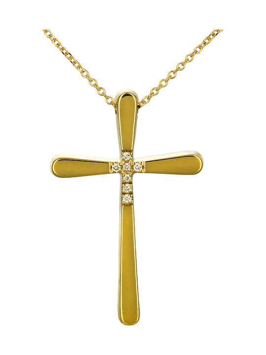 Women's Gold Cross 14K with Chain