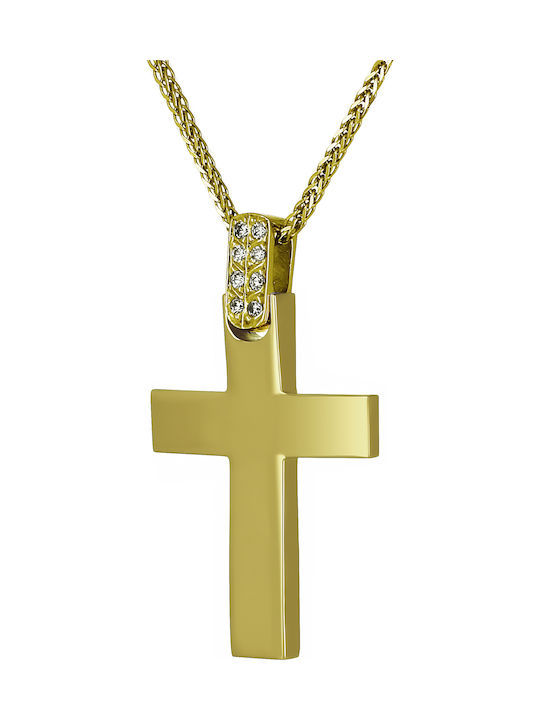 Femeiesc Aur Cruce 14K