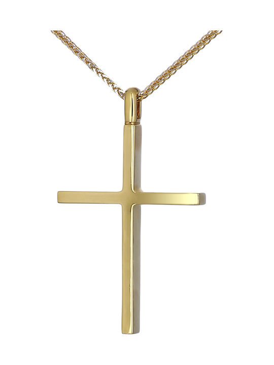 Herren Gold Kreuz 14K