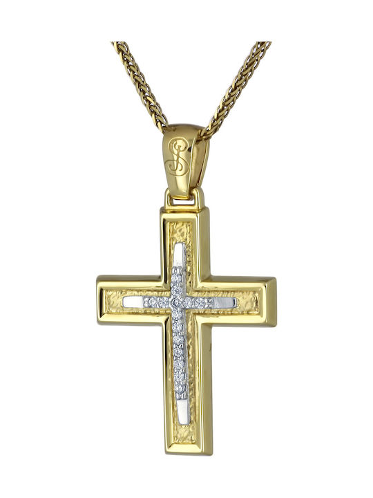 Femeiesc Aur Cruce 14K