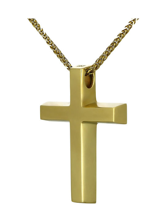 Herren Gold Kreuz 14K