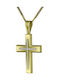 Herren Gold Kreuz 14K