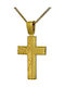 Herren Gold Kreuz 14K