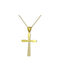 Damen Gold Kreuz 14K