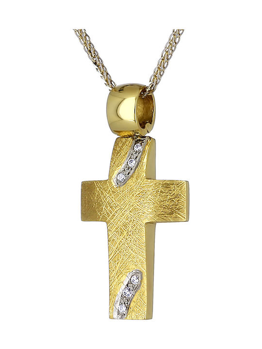 Femeiesc Aur Cruce 14K