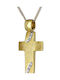 Femeiesc Aur Cruce 14K