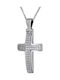 Women's White Gold Cross 14K