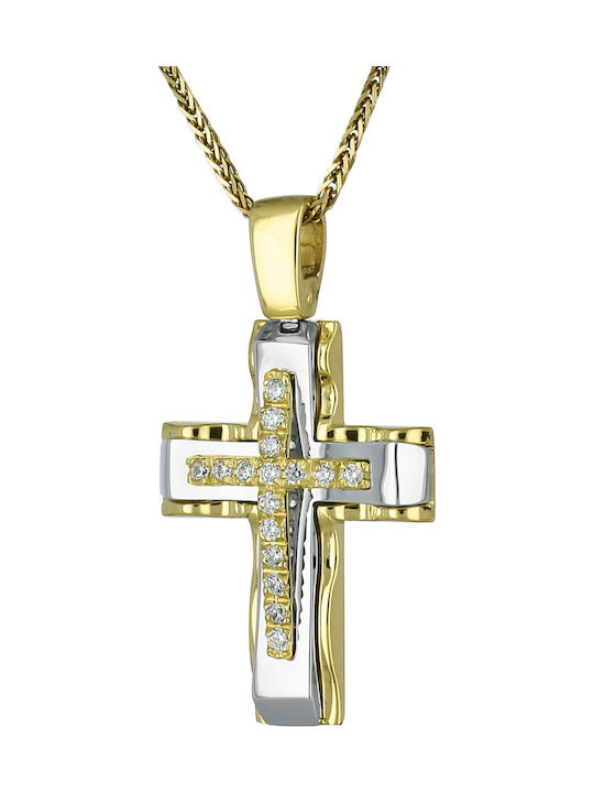 Femeiesc Aur Cruce 14K