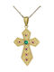 Women's Gold Byzantine Cross 14K