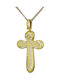 Damen Gold Kreuz 14K