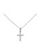 Women's White Gold Cross 14K