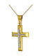 Femeiesc Aur Cruce 14K