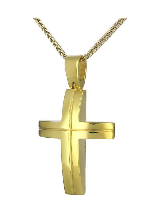 Men's Gold Cross 14K