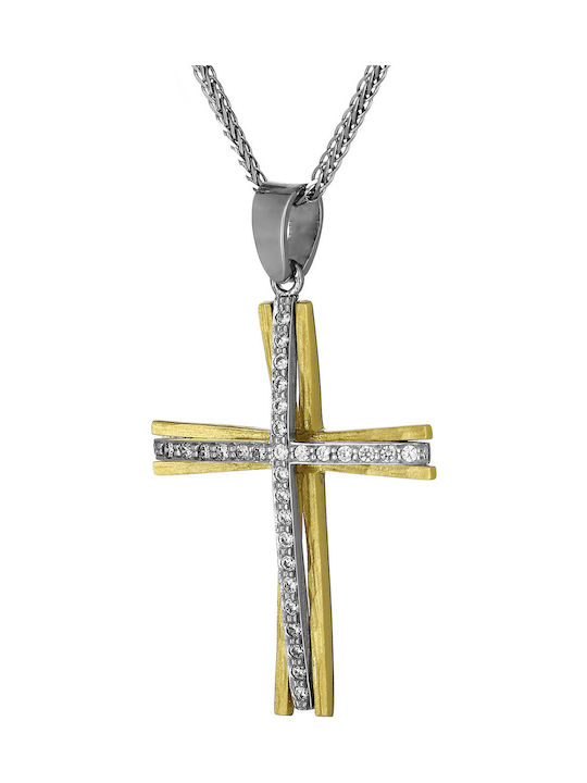 Damen Gold Kreuz 14K