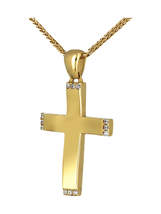 Femeiesc Aur Cruce 14K