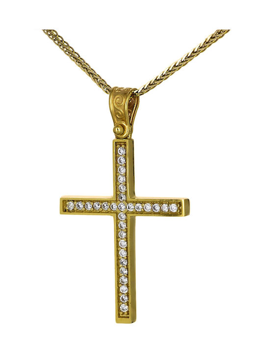 Femeiesc Aur Cruce 14K